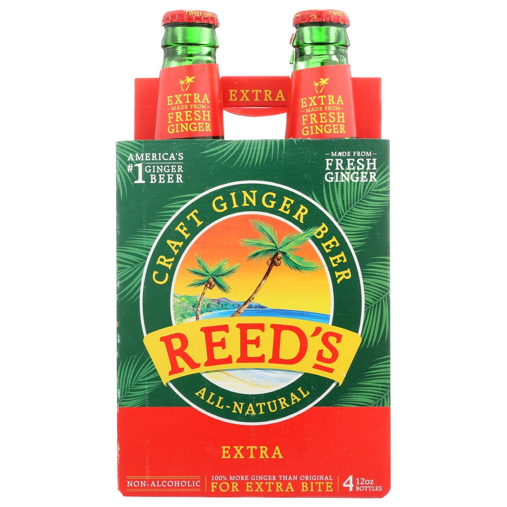 Reed'S Ginger Beer Ginger Brew Extra, 4/12 Fl Oz