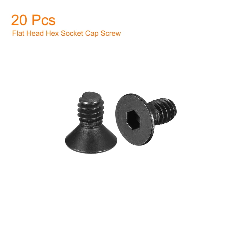 100-Pack 8-32 X 1 3/8" Socket Head Cap Screws - Alloy Steel, Black Oxide, Hex Socket, Coarse Partial Thread