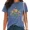 A-Blue, variant on UNISHE Womens Made For More Christian Print T Shirts Wildflower Floral Graphic Tees Washed Vintage Casual Streetwear Tops Blue, M