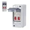 thumbnail image 1 of Cabinet, Distributor Box Control Cabinet Power Box IP65 Waterproof ABS PC Material for Indoor and Outdoor Use with DIN Rail and Clamps, 1 of 7