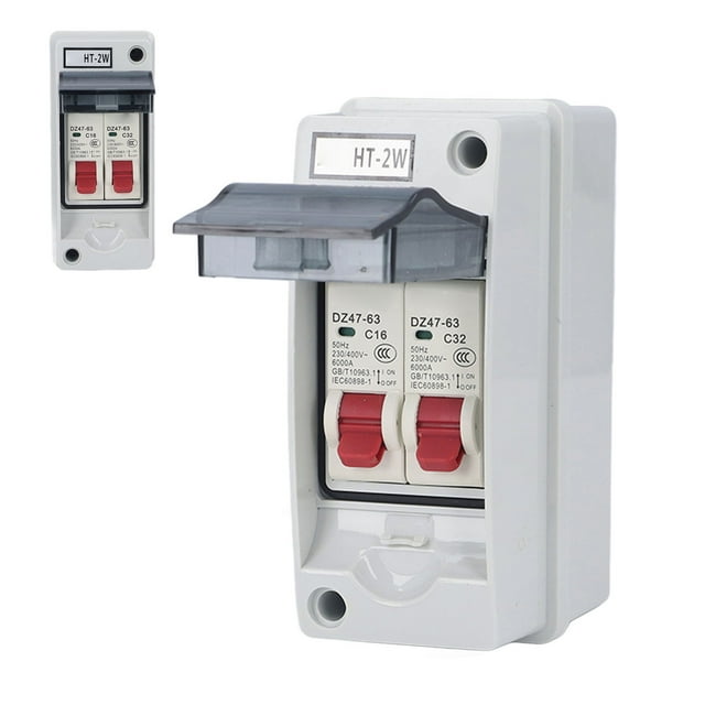 Cabinet, Distributor Box Control Cabinet Power Box IP65 Waterproof ABS PC Material for Indoor and Outdoor Use with DIN Rail and Clamps