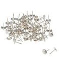 thumbnail image 2 of Uxcell 7/16-Inch Head Dia Round Push Pins Silver Tone Upholstery Nails Tacks 80 Pack, 2 of 5