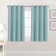 thumbnail image 1 of Cortinas blancas de 96 pulgadas de largo, paneles de tratamiento de ventana/cortinas para sala de estar, diseño moderno, paneles de cortina con ojales para comedor, juego de 2, azul mineral, 52 pulgadas de ancho x 45 pulgadas de largo, 1 of 5