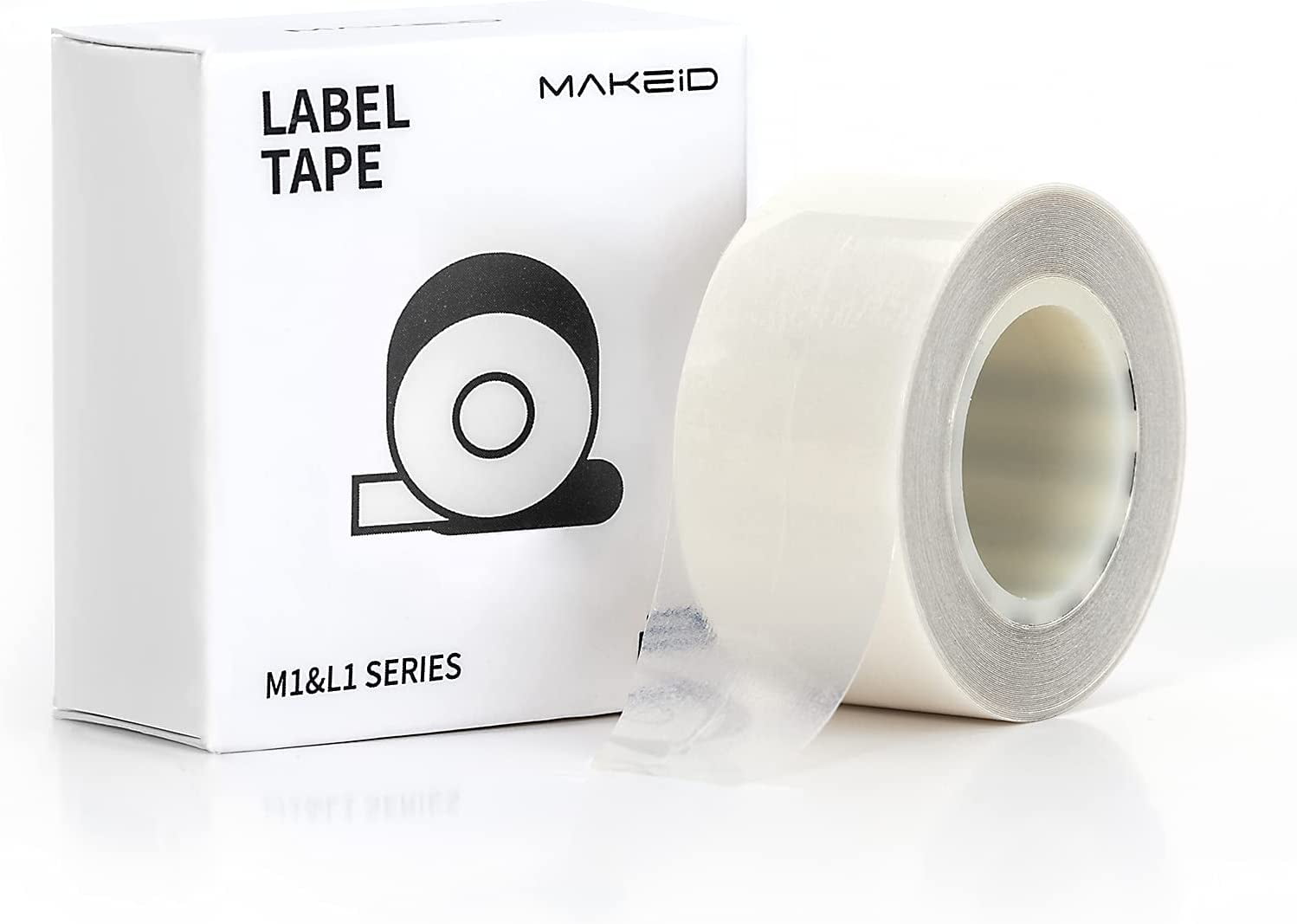 MakeID White Label Maker Tape Adapted Label Print Paper Refills