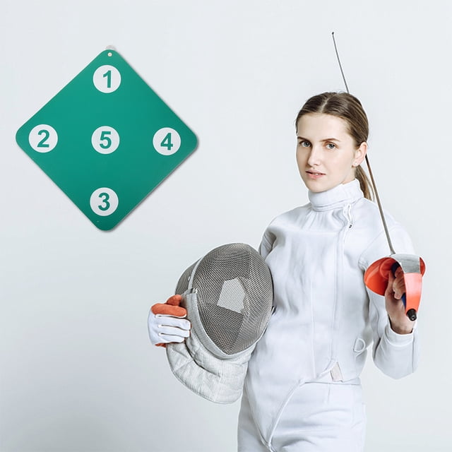 LOLIPPYY 2Pcs Wall Mount Fencing Training Target Dark Green Puncture Resistant Sword Practice Equipment
