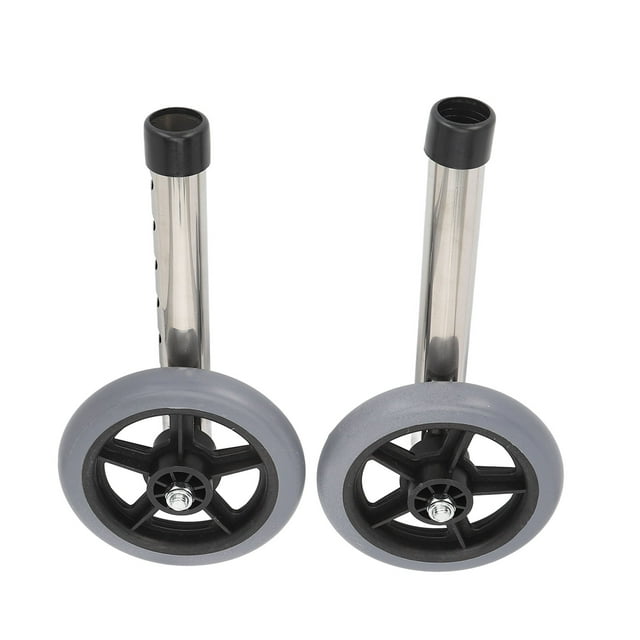 Walker Wheels, 6 Adjustable Height Durable 2pcs Walker Replacement Wheel Accessories For Daily For Cement Surfaces