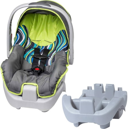 Evenflo Nurture Infant Car Seat, Sage, with BONUS Nurture Car Seat Base