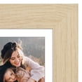 thumbnail image 3 of Americanflat 5x7 Picture Frame with Shatter-Resistant Glass with 4x6 Mat Display Photo Hudson - Natural Oak, 3 of 9