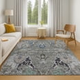 thumbnail image 7 of Addison Rugs Mayfield Premium Machine Washable Transitional Modern Pewter Rectangle Rug, 3' x 5', 7 of 7