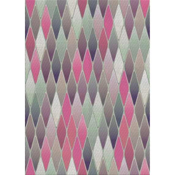 Ahgly Company Indoor Rectangle Patterned Pale Silver Gray Abstract Area Rugs, 4' x 6'