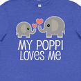 thumbnail image 4 of Inktastic My Poppi Grandpa Loves Me Youth T-Shirt, 4 of 5
