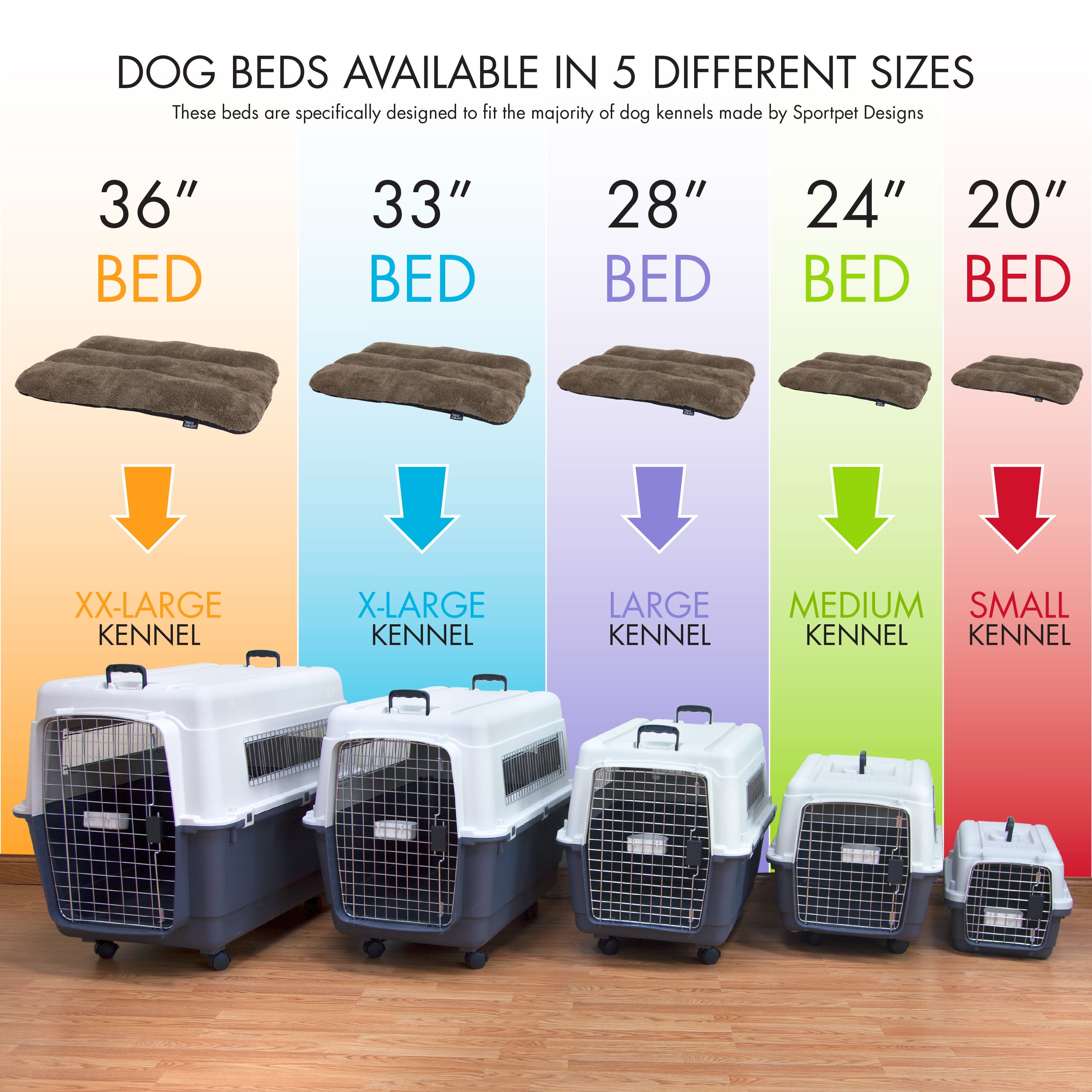 SportPet Designs Medium 33" Waterproof Dog Bed with Non Skid Bottom