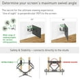 thumbnail image 5 of Barkan 13 inch to 90 inch Full Motion TV Wall Mount - Black, 5 of 13