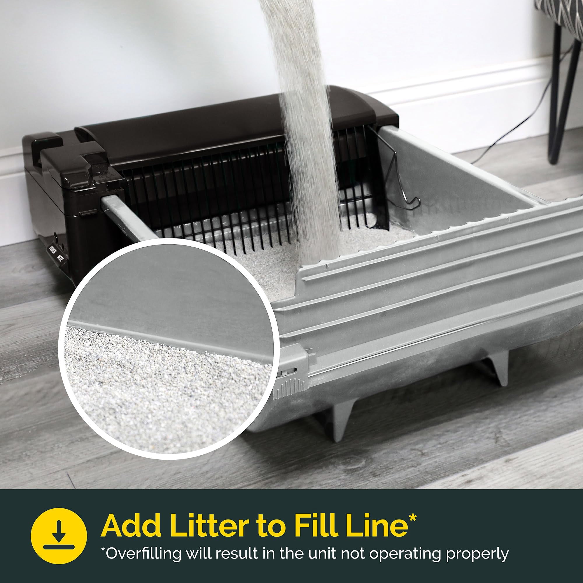 Self Cleaning Semi Automatic Cat Litter Box - Smart Scoop With 18 Bags & Carbon Filter For Up To Two Cats 6-16 Pounds