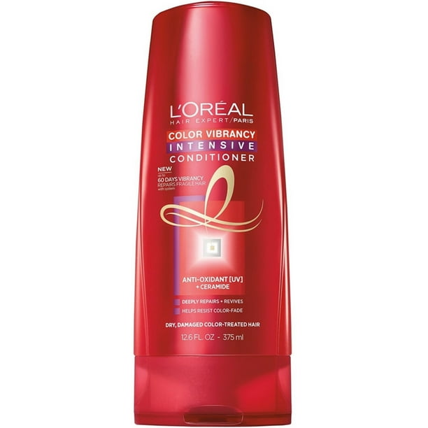 4 Pack - L'Oreal Hair Expert Color Vibrancy Intensive Conditioner 12.6