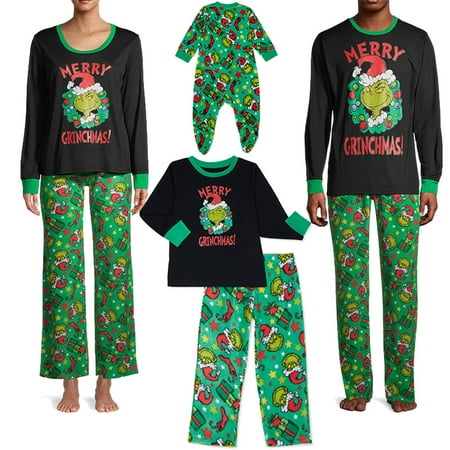 

Matching Pajamas For Couples Christmas Matching Family Outfits Family Pjs Matching Sets Costume Green Black