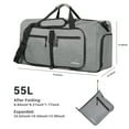 thumbnail image 6 of Travelhouse 50L Foldable Travel Duffle Bag for Men Women with Shoes Compartment Waterproof,Gray, 6 of 6