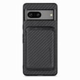 thumbnail image 1 of Para Google Pixel 7a 5g Funda con textura de fibra de carbono a prueba de caídas Portatarjetas magnético desmontable Pc + Tpu + Funda protectora de cuero Pu, 1 of 5