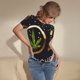thumbnail image 3 of Balery 2025 And Merry Christmas Body de cuello redondo de manga corta para mujer Tops de manga corta Tops básicos-Large, 3 of 7