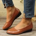 thumbnail image 6 of Women Casual Shoes Slip On Shoes Flat Loafers Casual Footwear Soft Non Slip Leather Upper Versatile Style For All Season Daily Wear ,Us Size:7.5, 6 of 6