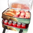 thumbnail image 5 of Sea Lion Double Layered Insulated Lunch Bag with Two Compartments - Large Capacity 7.1x11.4x16.1 Inches Hand-Carry Lunch Bags for Refrigerated Meals, 5 of 6