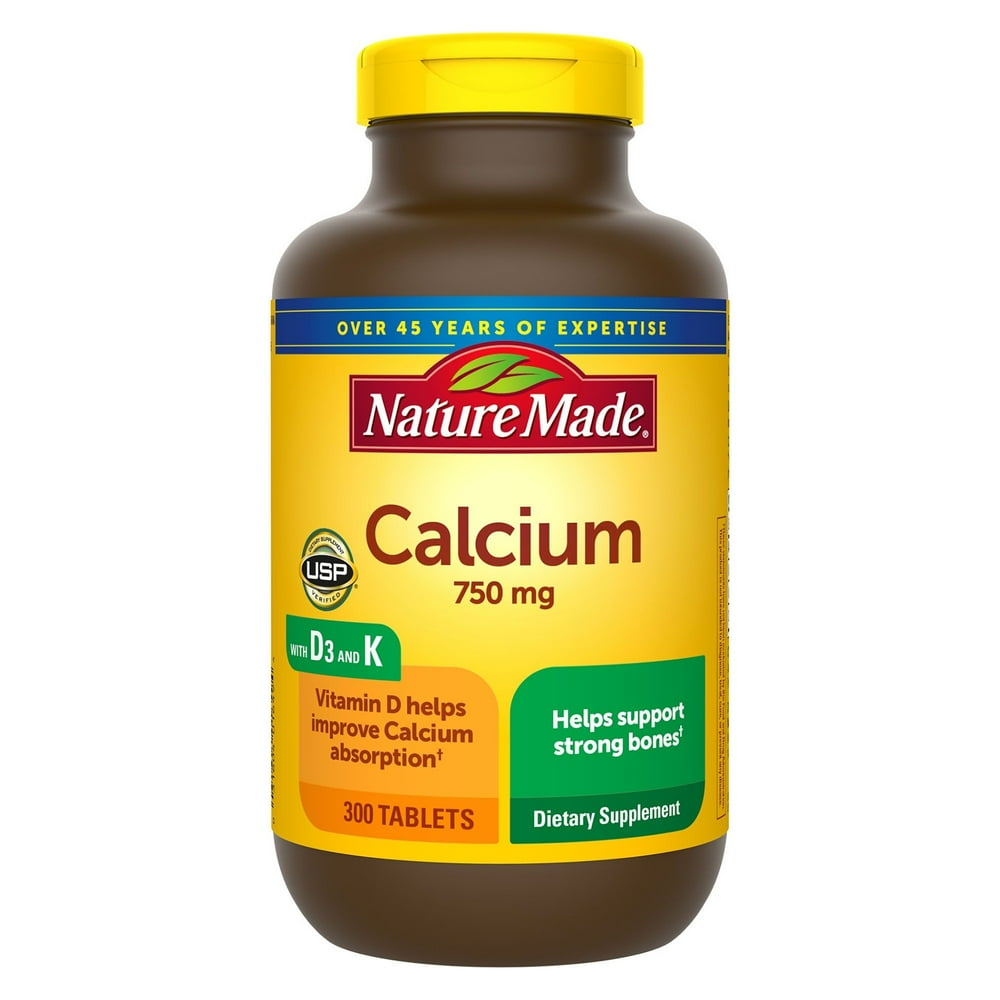Product Of Nature Made 750mg Calcium Tablets 300 ct.