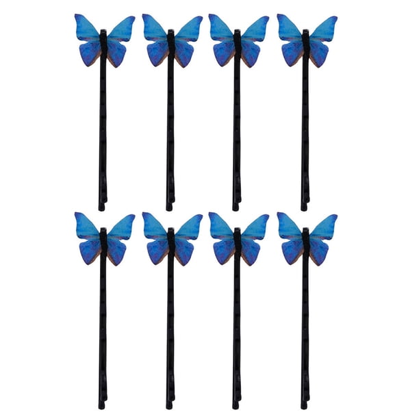 EeaseMX 8 pinzas laterales para el pelo con diseño de mariposas 3D, accesorios para el cabello