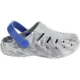 thumbnail image 4 of RUGGED SHARK Molded Clog for Boys, Lightweight EVA Clog with Swivel Ankle Strap, Grey/Multi, Little Kid 13, 4 of 7