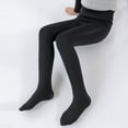 thumbnail image 4 of Zanarzt Girls Athletic Leggings Kids Yoga Girls Tights Thick Toddler Ballet Plain Tights Footed Seamless Leggings Winter Warm Stockings Pantyhose Black,12-15 Years, 4 of 8