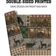 thumbnail image 5 of Rustic Lodge Bear Deer Placemats Set of 4, 12x18 Inch Vintage Cabin Pine Cone Wild Animal Place Mats Boho Style Country Heat Resistant Table Mats for Holiday Party Kitchen Dining Table, 5 of 8