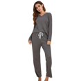 thumbnail image 4 of Pyjama Décontracté à Manches Longues pour Femmes Grande Taille Service à Domicile, 4 of 8