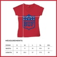 thumbnail image 7 of Buffalo Shield Women's V-Neck T-shirt Game Night Fantasy Football Fan Tailgate NY, 7 of 7