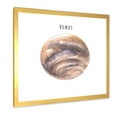 thumbnail image 2 of Designart 'Abstract Planet Venus' Bohemian & Eclectic Framed Art Print, 2 of 4