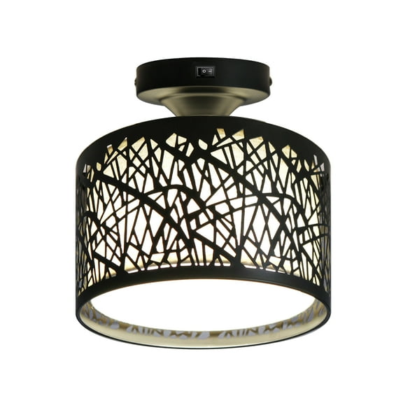 Facon RV Decorative Fabric Dinette Lighting Pendant Dining Table Light, 12V Led Ceiling Lamp For Boat Caravan Trailer