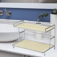 thumbnail image 4 of DOLITY 2 Tier Small Storage Rack Bathroom Shelf for Bathroom Bedroom Countertop White, 4 of 7