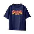 thumbnail image 2 of Marvel Comics Wonder Man Block Letter Header Youth T Shirt (Navy, XS-XL), 2 of 4
