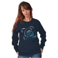 thumbnail image 3 of Smurf Cartoon Character Graffiti Vibe Sweatshirt for Men or Women Brisco Brands S, 3 of 6