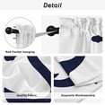 thumbnail image 5 of Nautical Anchor Tier Curtains, Farmhouse Minimalist White Abstract Art Light Filtering Kitchen Curtains, 2Pcs Rod Pocket Half Window Treatments Panels for Sink Cafe Cabinet Camper 27.5x24 Inches, 5 of 9