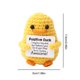 thumbnail image 4 of Pato Ganchillo Con Tarjeta Positivo Punto Creativo Para Regalos Hermanas Amarillo, 4 of 4