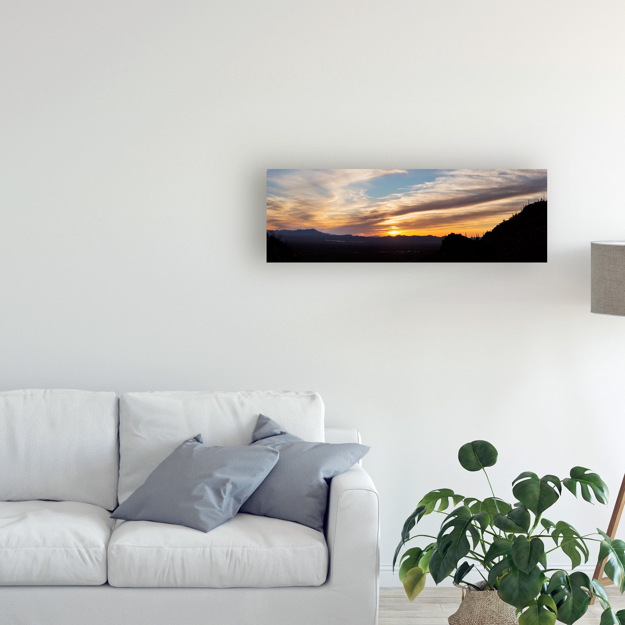 Trademark Fine Art 'Arizona Sunset Panorama' Canvas Art by Monte Nagler