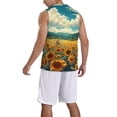 thumbnail image 2 of Honeii Field Style Bicycle Young Sunflower print basktball shirt for men and women, Unisex basketball jersey for Theme party-Large, 2 of 6