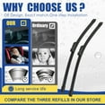 thumbnail image 7 of VYAOP Windshield Wipers Replacement for 2020-2024 Subaru Outback,2020-2023 Legacy OEM Quality All Season Wiper Blades 26" 18" 16" (3 Pack), 7 of 7