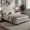 Cream, variant on iNSPIRE Q Altha Queen Boucle Platform Bed with LED Flower Headboard, Cream