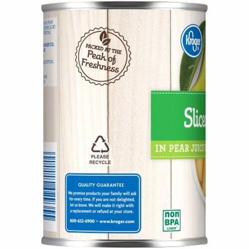 Kroger Canned Pear Slices In Pear Juice 14.5 oz Pack of 3
