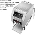 thumbnail image 4 of Tostadora transportadora VEVOR Commercial 150 rebanadas 1340 W 110 V, 4 of 5