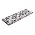 thumbnail image 1 of Gothic Bench Pad, Day of the Dead Inspired Human Skulls Design with Colorful Flowers Mexican Tradition, HR Foam Cushion with Decorative Fabric Cover, 45" x 15" x 2", Multicolor, by Ambesonne, 1 of 3
