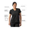 thumbnail image 3 of Adar Addition Scrubs For Women - Modern V-Neck Scrub Top, 3 of 7