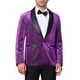 thumbnail image 1 of CHAQUETA DE TRAJE CHIC PARA HOMBRE CON SOLAPA DE CHALECO, UN BOTÓN, TEJIDO METÁLICO BRILLANTE, BLAZERS 2XL PÚRPURA, 1 of 5