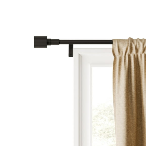 Mainstays Easy Install Decorative Window Curtain Rod, Adjustable, 48” - 120”