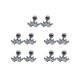 thumbnail image 1 of Qarigey 5 piezas de aretes de circón para niñas hermosas, accesorio de moda, aretes pequeños, regalo de festival, vestido femenino, adorno blanco S Ropa, zapatos y accesorios Miscelánea Negro XS Qarigey AP009683-13B, 1 of 6